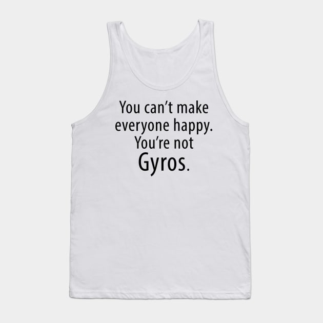 Gyros Tank Top by greekcorner